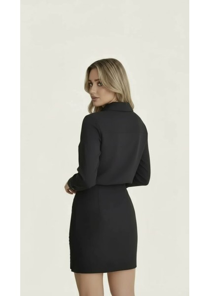 Kadın Bağcıklı Omuz Detaylı Gömlek – Lace-Up Bluz | Beyaz, Kuşgözü Aksesuarlı Casual Giyim indirimleri