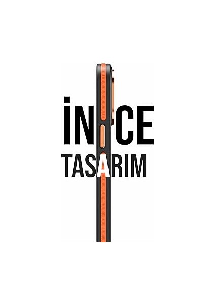 iPhone Magsafe ile Uyumlu Askeri Sınıfta Koruma Sararma Önleyici Çizilmeye Dirençli Sırt Manyetik Telefon Kılıfı (Turuncu, iPhone 14 Pro Max) fırsatları