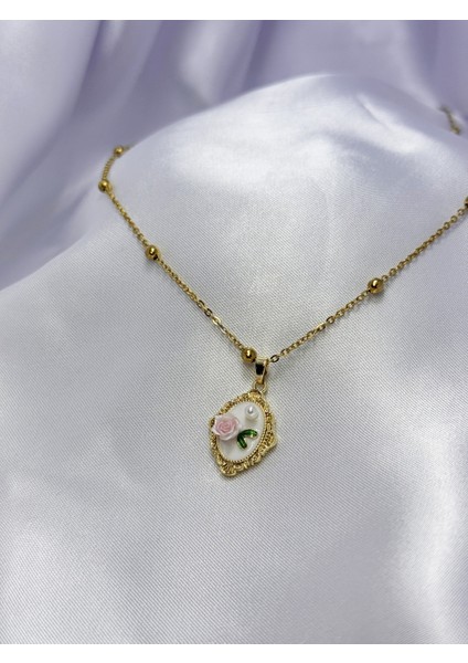 Vintage Buket Çelik Kolye