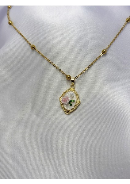 Vintage Buket Çelik Kolye