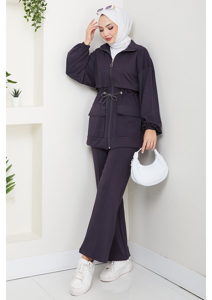 Kapak Cepli Oysho Ikili Takım 1652 - Antrasit