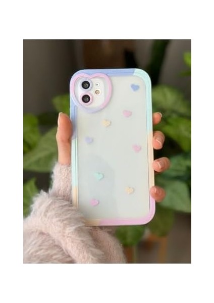 Aksesuar 11 ile Uyumlu (12 Görünümlü Köşeli) Kalp Kamera Tasarımlı Silikon Kamera Korumalı Kılıf fiyatları