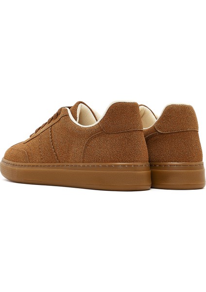 Kadın Taba Bağcıklı Kalın Tabanlı Süet Sneaker 25AFE145210 indirimleri