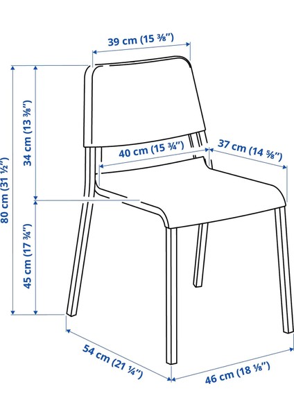 Teodores Mutfak Sandalyesi Seti Beyaz 4 Adet fiyatları