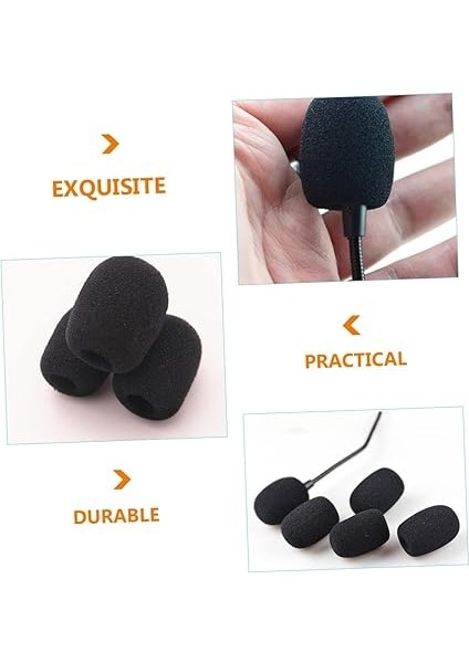 Pratik Mikrofon Aksesuarları 40 Adet Yaka Kulaklık Mikrofonu Sünger Rüzgar Geçirmez ve Yüksek Malzeme modelleri