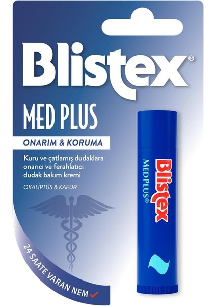 Blistex Medplus Stick Kuru ve Çatlamış Dudaklara Onarıcı ve Ferahlatıcı Dudak Bakım Kremi + Sensitive Hassas Dudaklar Için Besleyici ve Nemlendirici Dudak Bakım Kremi fiyatları
