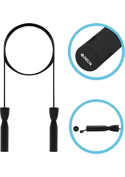 Spor Rulmanlı Uzunluğu Ayarlanabilir Siyah Atlama Ipi Atlama Ipi Unisex, Çok Renkli, Tek Beden, S, M, L Veya Xl