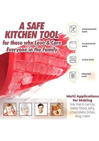 2 Adet Mini Buz Küpü Kalıbı, Silikon Buz Kalıbı, Küçük, Bpa Içermez Esnek indirimleri