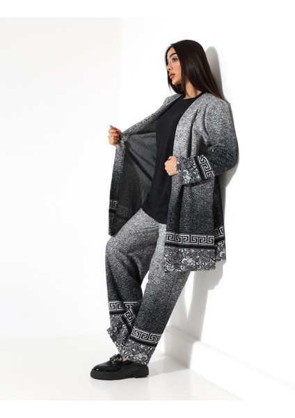 Kadın Kimono Büyük Beden Üç Parça Takım