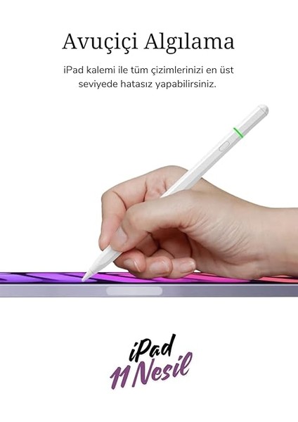 Pencil 11 Nesil 11 2025 A16 M3 Uyumlu Avuçiçi Red Eğim Özellikli Bluetoothlu Dokunmatik Kalem fiyatları