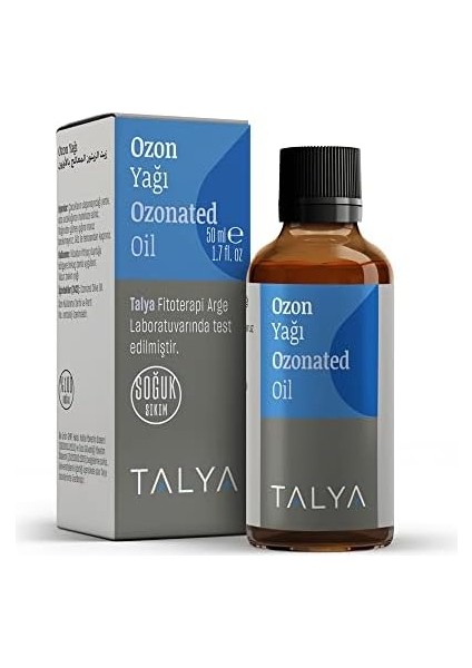 Talya Ozon Yağı 50 ml - Ozonlanmış Zeytinyağı - Soğuk Sıkım - Sivilce ve Akne Karşıtı - Cilt Nemlendirici - Sağlıklı ve Parlak Cilt Görünümü