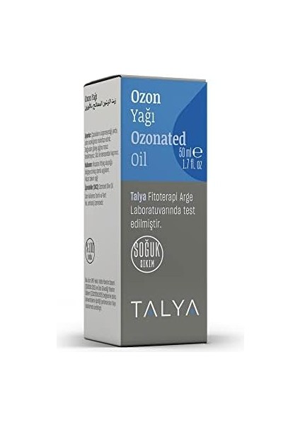 Talya Ozon Yağı 50 ml - Ozonlanmış Zeytinyağı - Soğuk Sıkım - Sivilce ve Akne Karşıtı - Cilt Nemlendirici - Sağlıklı ve Parlak Cilt Görünümü modelleri