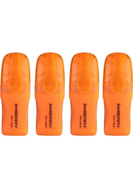 Berry Mını Fosforlu Turuncu 4lu Set