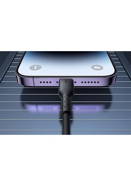 SA38-CL3 Easy-Travel Serisi 30 W Spiral Kablo Tip C Lightning Hızlı Şarj Veri Kablosu, Araç Için, 1,5 M Uzunluk, Siyah indirimleri