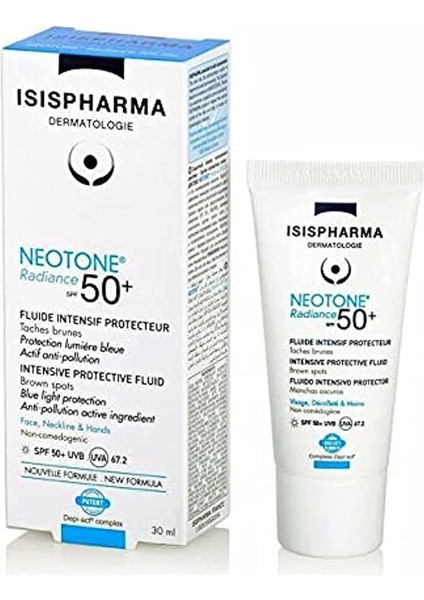 Isıs Pharma Koyu Renkli Lekeler Için Güneş Koruyuculu Krem - Neotone Radiance SPF50 30ML 3401575243675