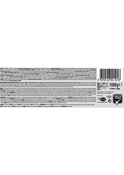 Eti Petit Beurre Bisküvi 5 x 200 G modelleri