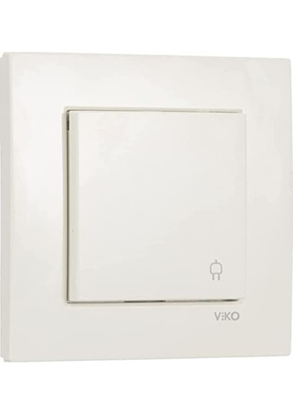 Karre Krem Çocuk Korumalı Kapakli Topraklı Priz fiyatları