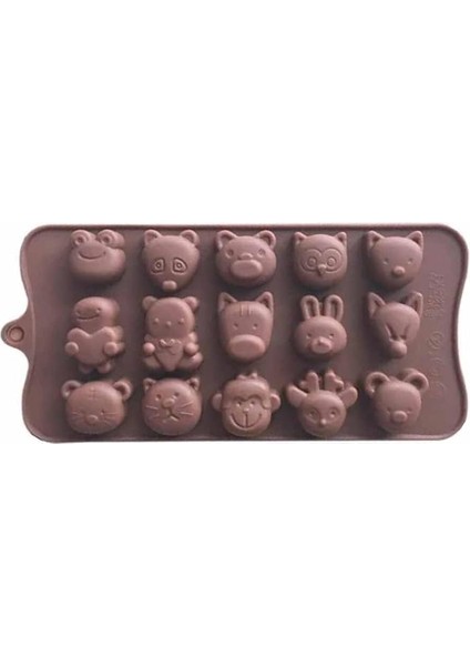 Silikon Çikolata Kalıbı Karışık Hayvanlı (Sck-21)