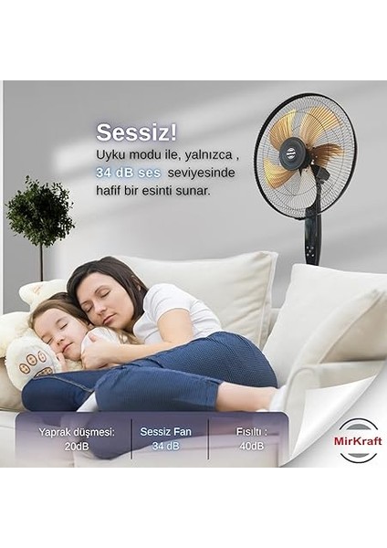 FS-5018 Stand Fan Vantilatör 18'' (Uzaktan Kumandalı) fiyatları