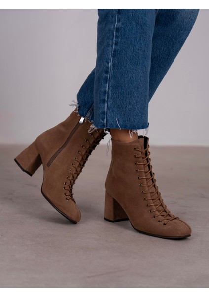 Gigi Camel Süet Hakiki Deri Bot indirimleri