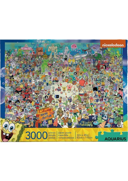 Kova Sünger Bob 3,000PC Bulmaca, 68508, Çoklu Renk"