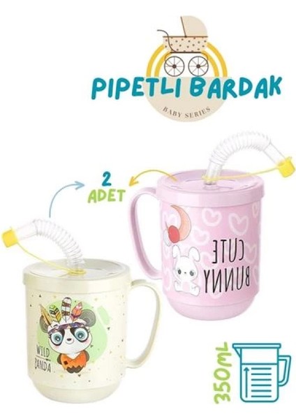 Pipetli Bardak 2 Li Momma Design fiyatları