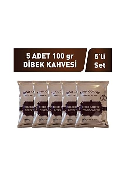 Nish Dibek Kahvesi 5&apos;li Set (100 gr x 5 Adet) fiyatları