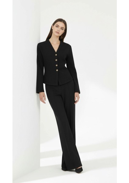 Cortina Set Düğmeli Şardonlu 3iplik Takım