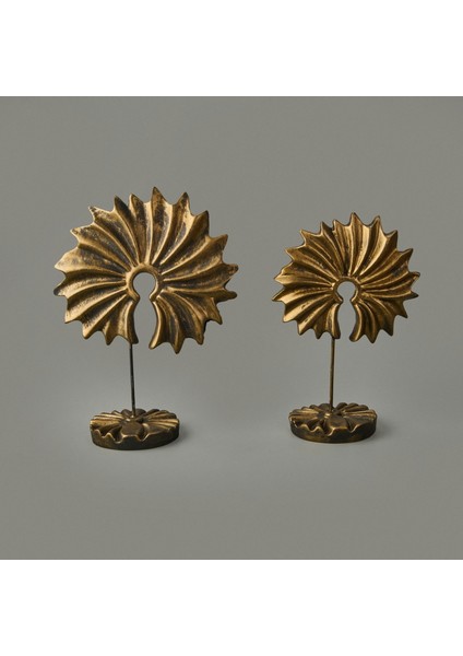 Deco Adella 2'li Dekor - Gold - 32 cm + 28 cm