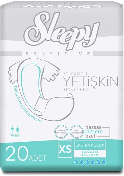 Sleepy Yetişkin Bezi Xsmall 20X6 Adet