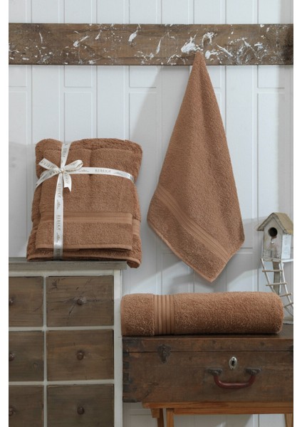 Pamuklu 2'li Battal Boy Banyo Havlusu/saç Havlusu Set