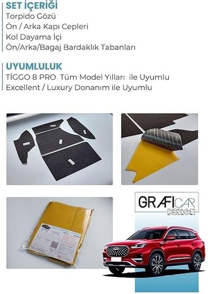 Tiggo 8 Pro Konfor Seti̇ - Saklama Alanları Kumaş Kaplama-Ses Izolasyon Ses Giderici Amaçli Ürün (Excellent/luxury) fiyatları