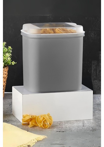 Ahmet Masal Saklama Kabı Gri 4.5 Litre, Gri