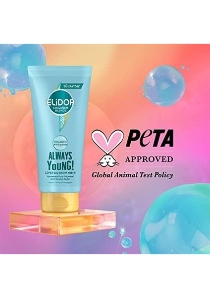 Elidor Collagen Blends Sülfatsız Süper Saç Bakım Kremi Always Young Onarıcı ve Yıpranma Karşıtı 170 ml fiyatları