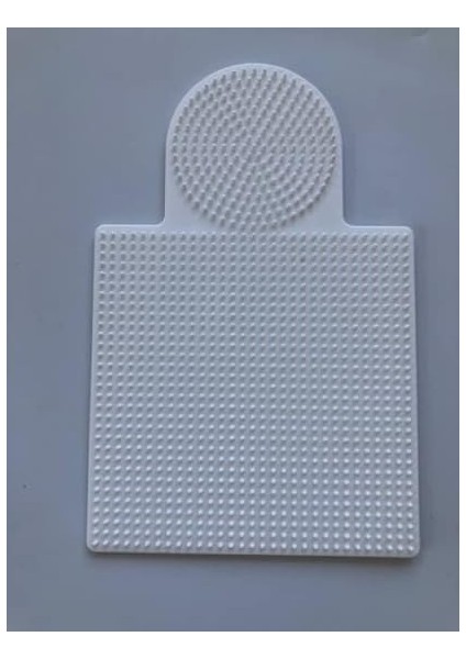 Ütü ile Yapışan Boncuk Dizme Tablası Büyük Boy - Kare : 15,5 cm - Daire : 8,5 cm - Beyaz Renk modelleri