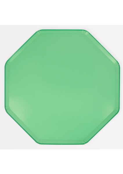 - Emerald Dinner Plates - Zümrüt Yeşili Tabaklar (L) (X8)