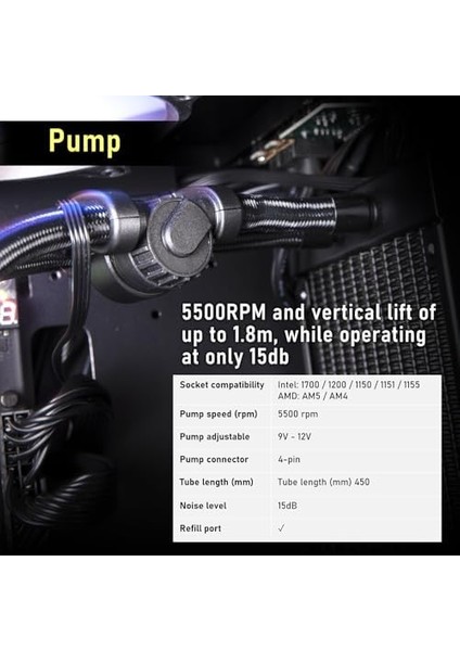 Bitfenix AIO-240-BB27A-RP240MM Sıvı Soğutma Sıyah fiyatları