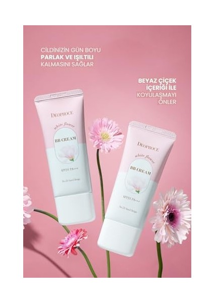 Deoproce Beyazlatıcı ve Işıltı Artırıcı White Flower Bb Krem 30 Mililitre No:21 fiyatları