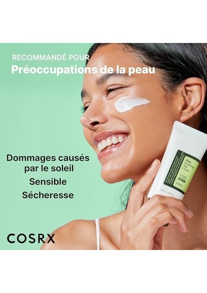 Cosrx Aloe Soothing Sun Cream SPF50 Pa+++ - Yatıştırıcı Güneş Kremi 50ML