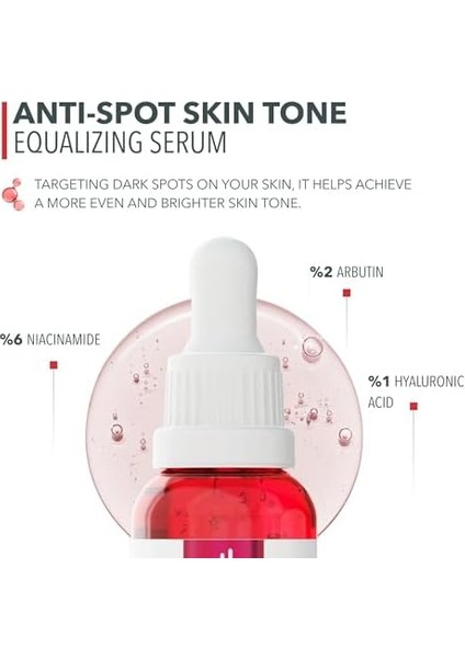 Lee Shia Leke Karşıtı Cilt Tonu Eşitleyici Serum 30 ml (Nıacınamıde%6 Arbutın%2 Hyaluronıc Acıd%1) modelleri