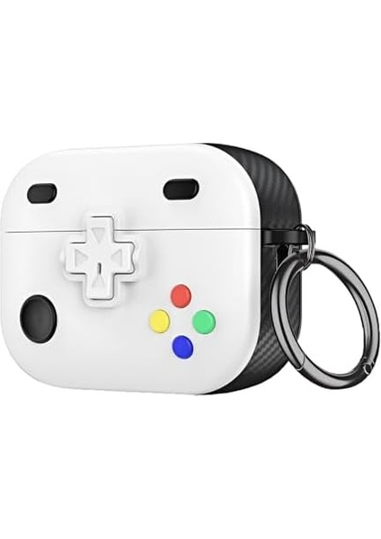 Pro 2 ile Uyumlu Gaming Serisi Tasarım Kılıf - Iç Kısmı Tpu - Dış Kısmı Polikarbonat - Kenarları Fiber Karbon Kaplama Premium Tasarım ve Mükemmel Koruma (Beyaz, Pro 2) modelleri