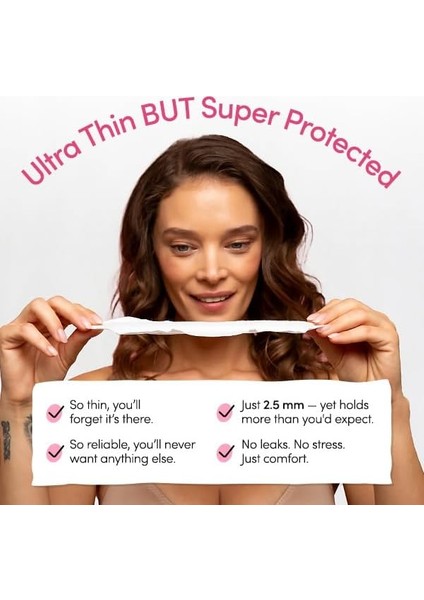 Enroush 100% Organik Pamuklu Kanatlı Ped | Saf ve Toksinsiz | Hipoalerjenik - Tahriş ve Alerji Yapmaz | Ultra Emici - Sızdırmaz | Vücudunuz Için Sağlıklı Seçim - Konfor ve Koruma (Süper)