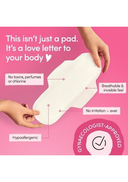Enroush 100% Organik Pamuklu Kanatlı Ped | Saf ve Toksinsiz | Hipoalerjenik - Tahriş ve Alerji Yapmaz | Ultra Emici - Sızdırmaz | Vücudunuz Için Sağlıklı Seçim - Konfor ve Koruma (Süper) fiyatları