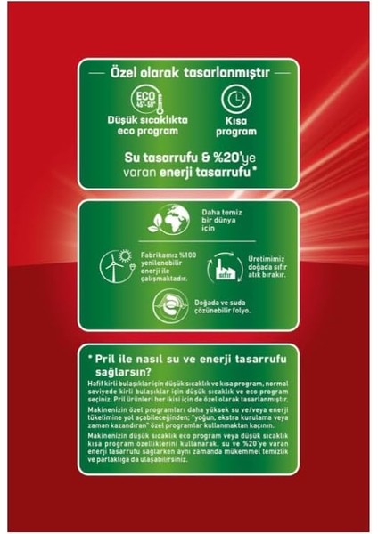 Pril Excellence 5&apos;i 1 Arada Bulaşık Makinesi Deterjanı, 40 Kapsül, 40 Kaüsl fiyatları