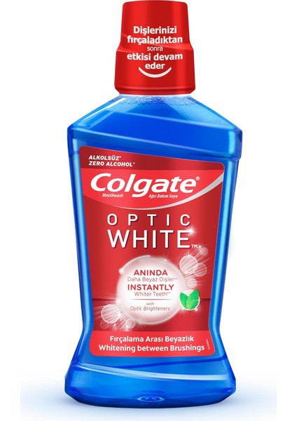 Colgate Optic White Beyazlatıcı Ağız Bakım Suyu 500 ml
