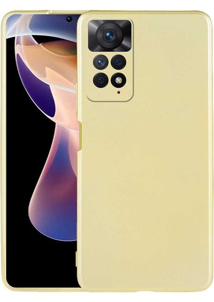 Xiaomi Redmi Note 11 Pro 5g Kılıf Nxxa Premier Silikon Kapak-Gold
