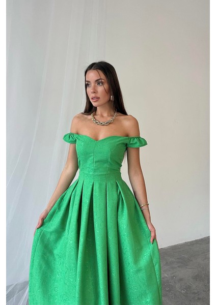 Zarif A Kesim Midi Elbise modelleri