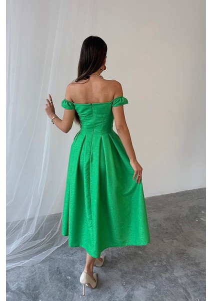 Zarif A Kesim Midi Elbise fırsatları