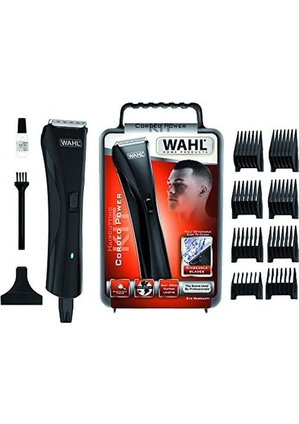 Wahl Hair & Beard Corded Clipper, Erkekler Için Saç Kesme Makinesi, Sakal Kesme Makinesi, Ev Için Saç Kesme Seti, Siyah fiyatları