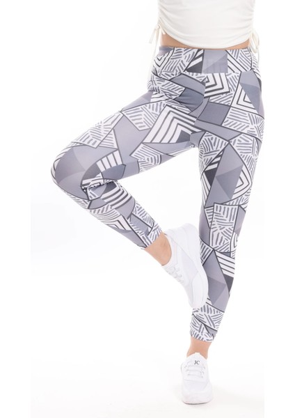 Kadın Beli Lastikli Dijital Baskılı Toparlayıcı Tayt fiyatları